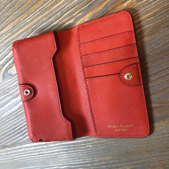 Henri Bendel Red Wallet and Case - Picture 3 of 9